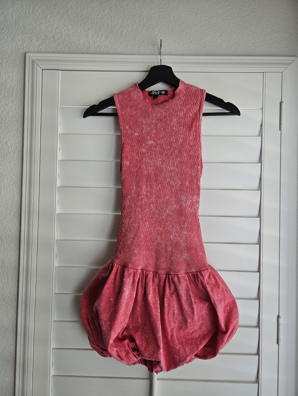 Bubble Hem Mini Skirt Romper